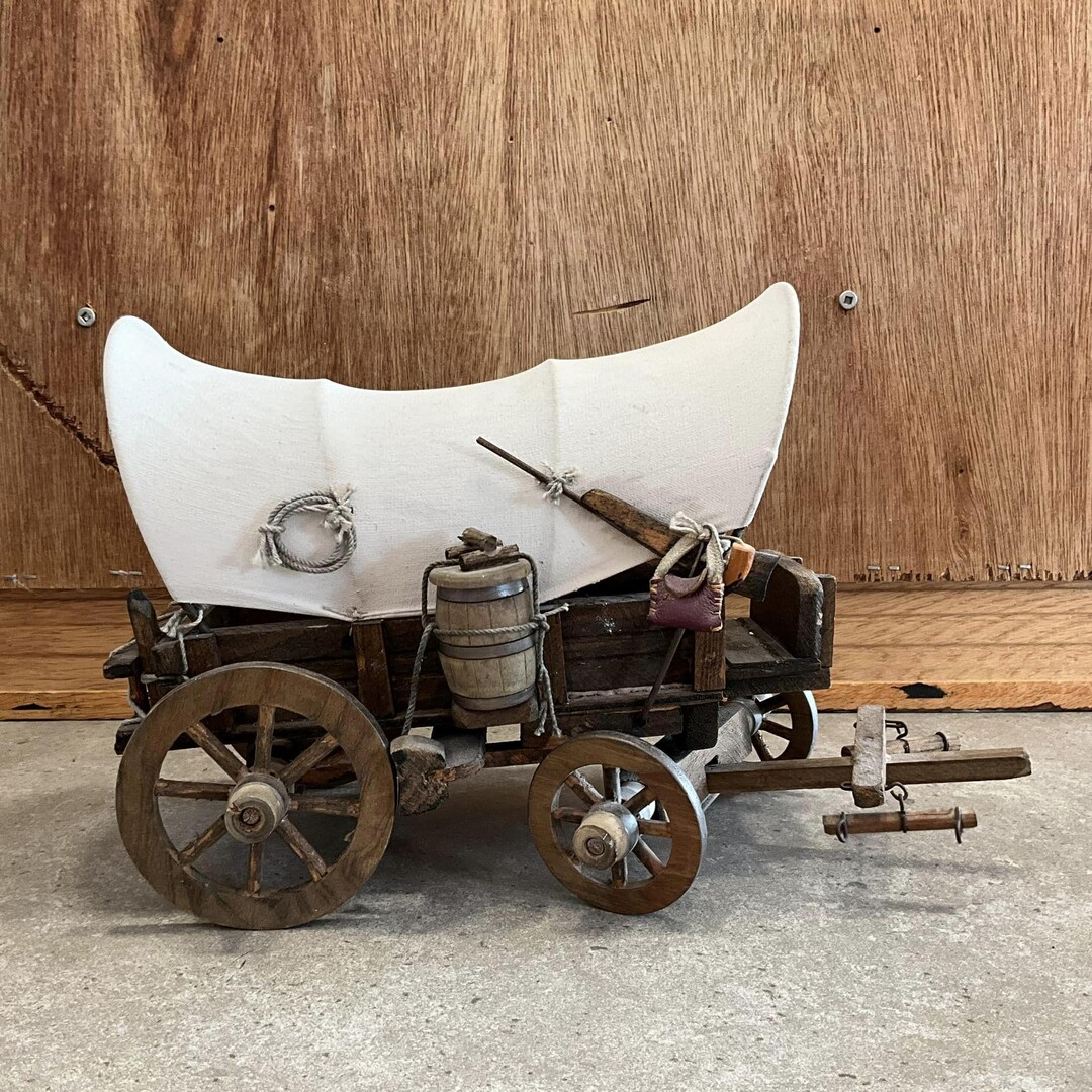 Vintage Canvas Covered Conestoga Pioneer Wagon Very Detailed - Etsy