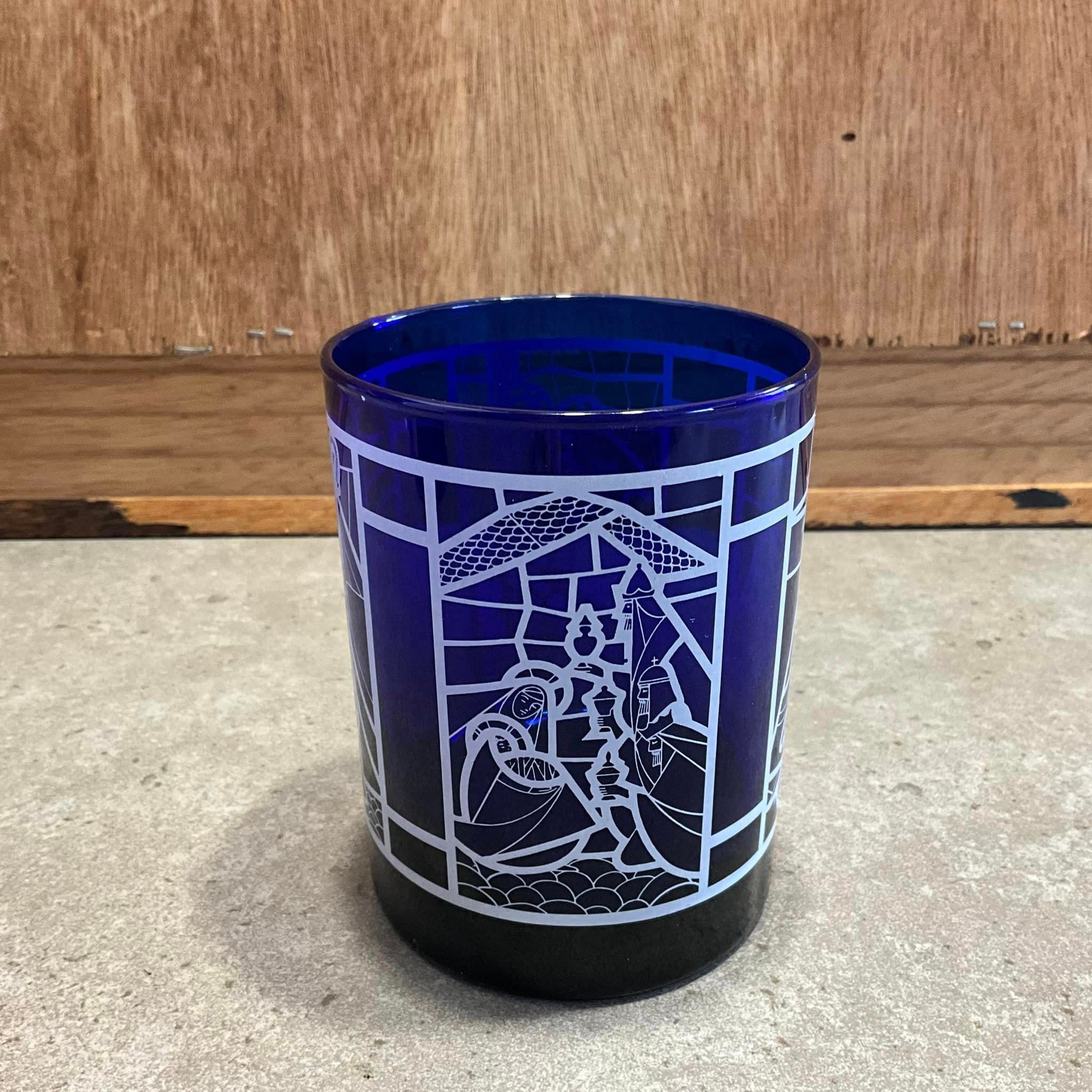 ヴィンテージ コバルトブルー キャンドルホルダー - Etsy 日本