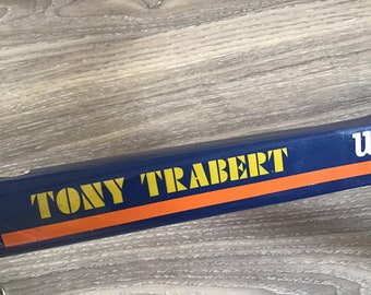 Raquette De Tennis Vintage Wilson Wood - Édition Tony Trabert - Très Propre