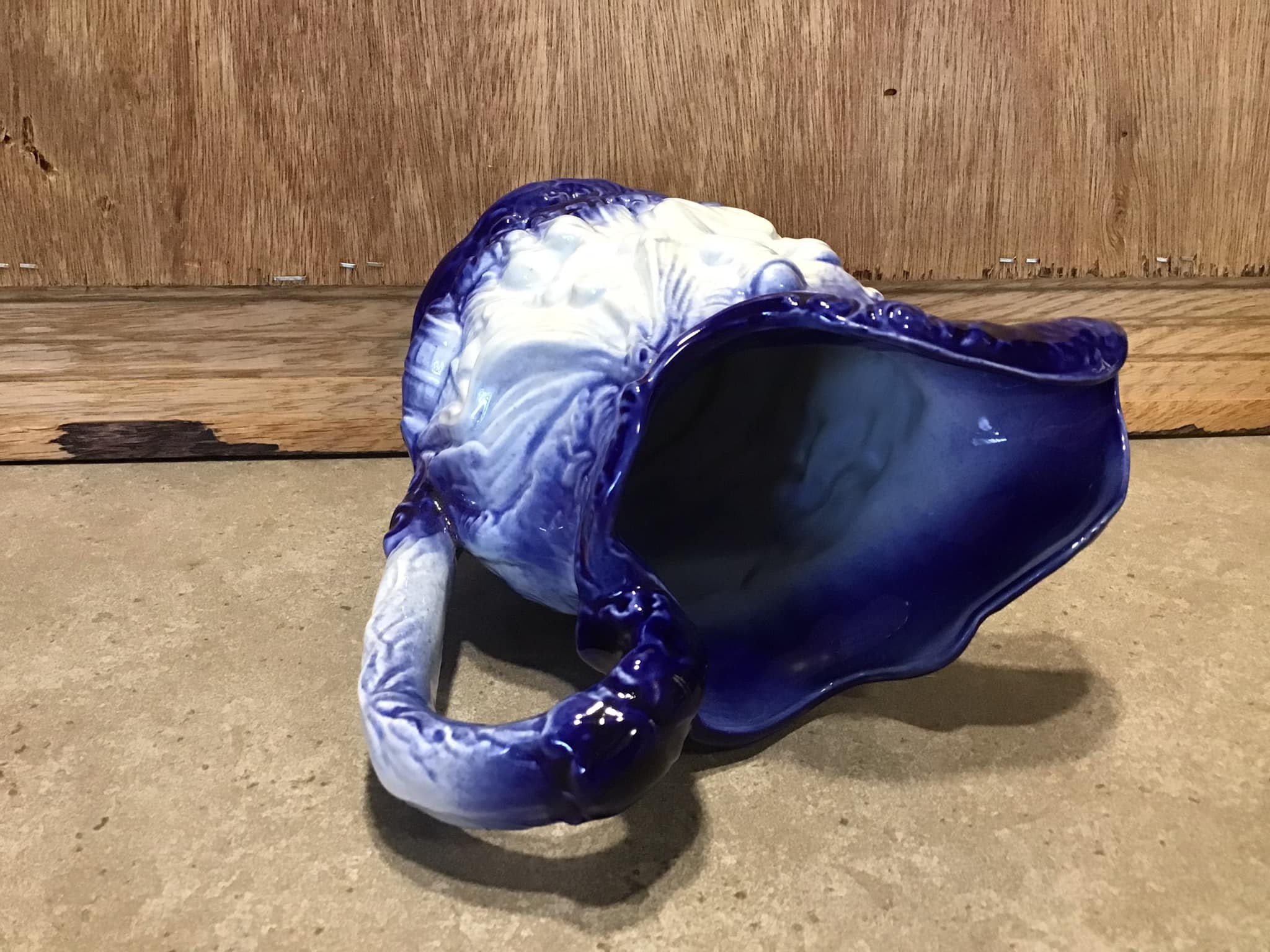 Vintage Burleigh Ironstone Pitcher: Babes in the Wood, Blue