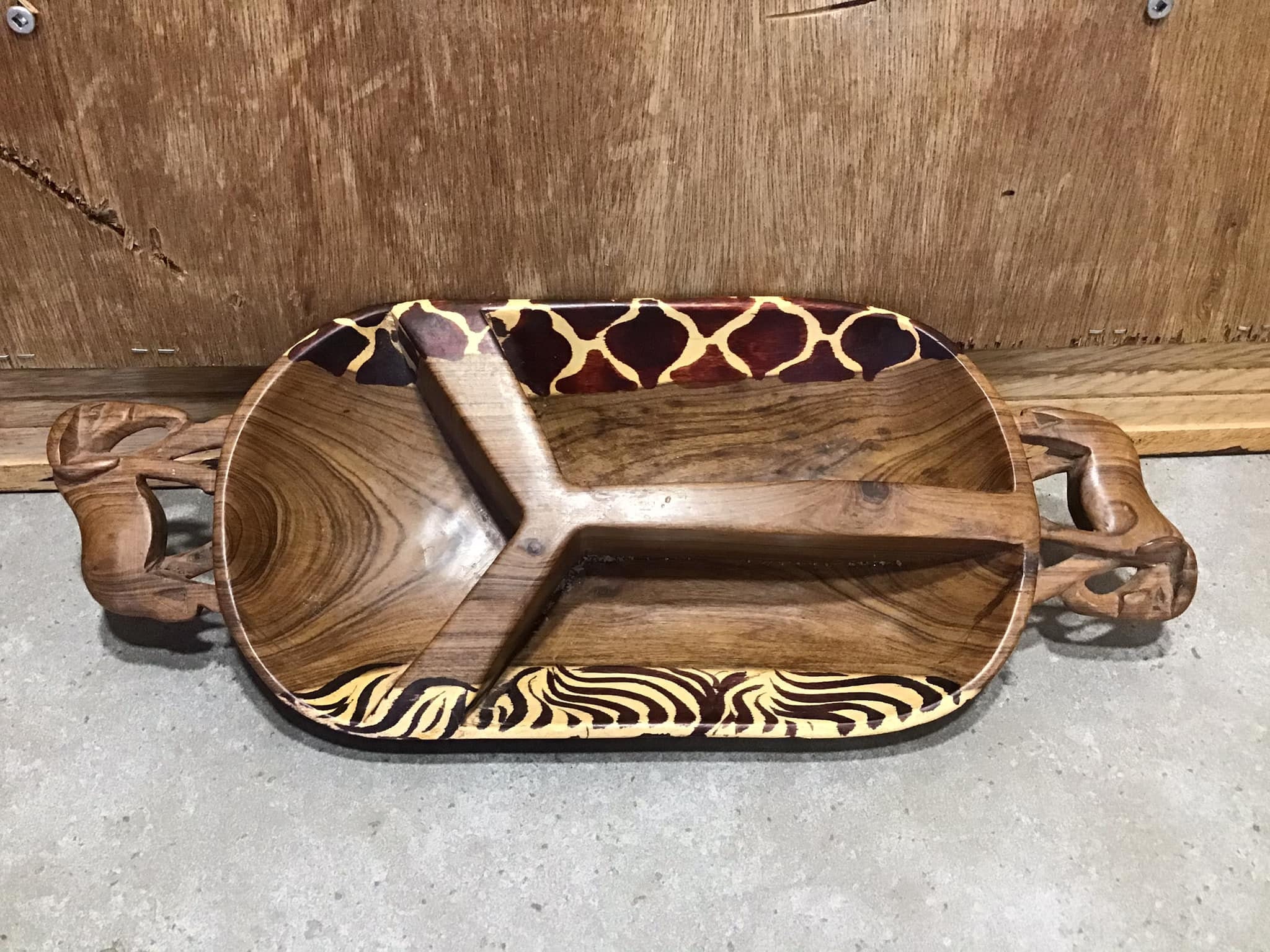 Wooden African Plate - Etsy