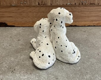 ヴィンテージ ダルメシアン犬の置物、白黒の斑点、カナダ製 - Etsy 日本