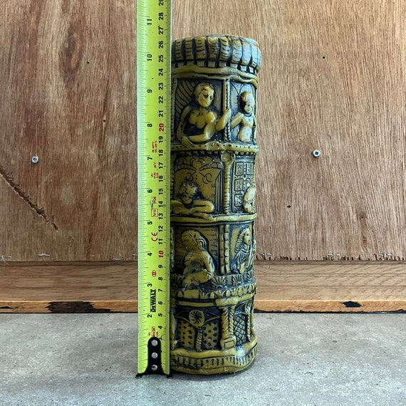 ヴィンテージ彫刻キャンドル：古い家の装飾 - Etsy 日本