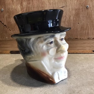 Vintage Kingston Pottery Toby Mug: Charles Dickens Pickwick Character