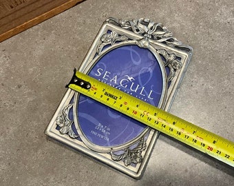 シーガル ピューター フォトフレーム、カナダ製、5 x 7 写真