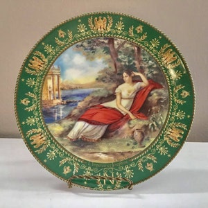 Josephine et Napoleon L&#39;Imperatrice Josephine Porcelaine de Limoges France Collectors Plate