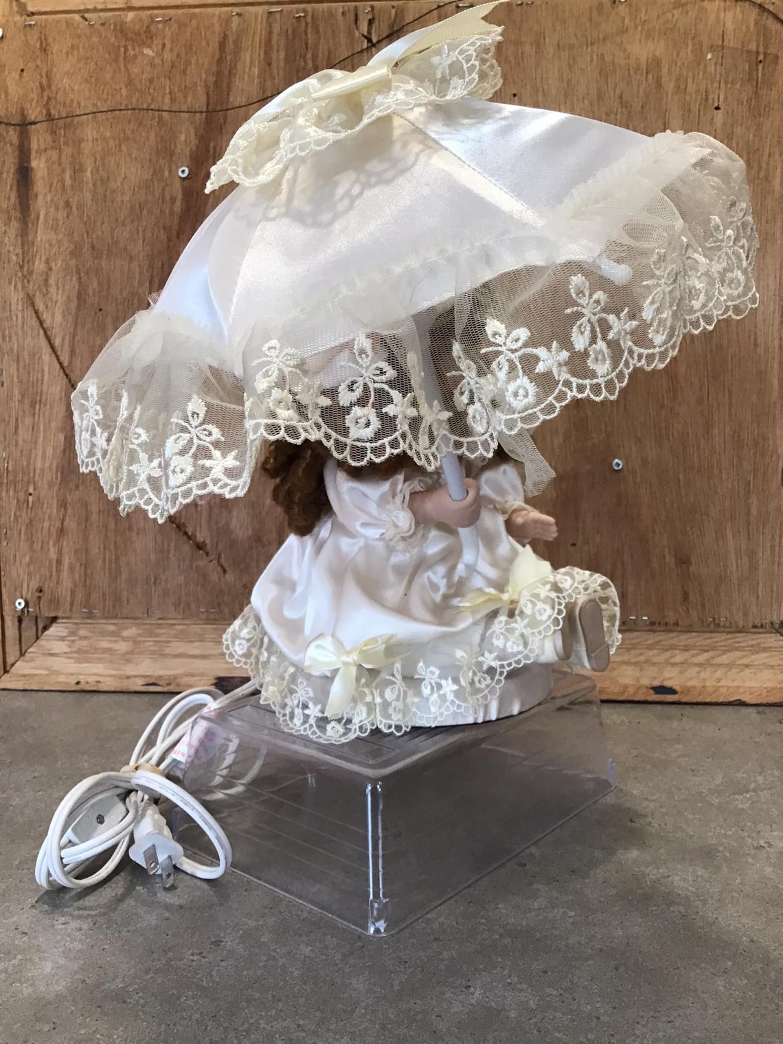 Porcelain Doll Lamp Umbrella Lamp Feminine Decor Southern Etsy