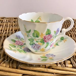 Vintage Stanley England Teacup and Saucer Fine Bone China Single Dainty Retro  Tea Cup Tea Party