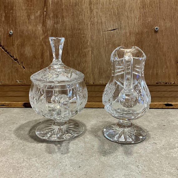 Set di 2 Zuccheriere Arcoroc in Vetro e Ceramica Vintage Anni '80 - - Centro del riuso Ferrara