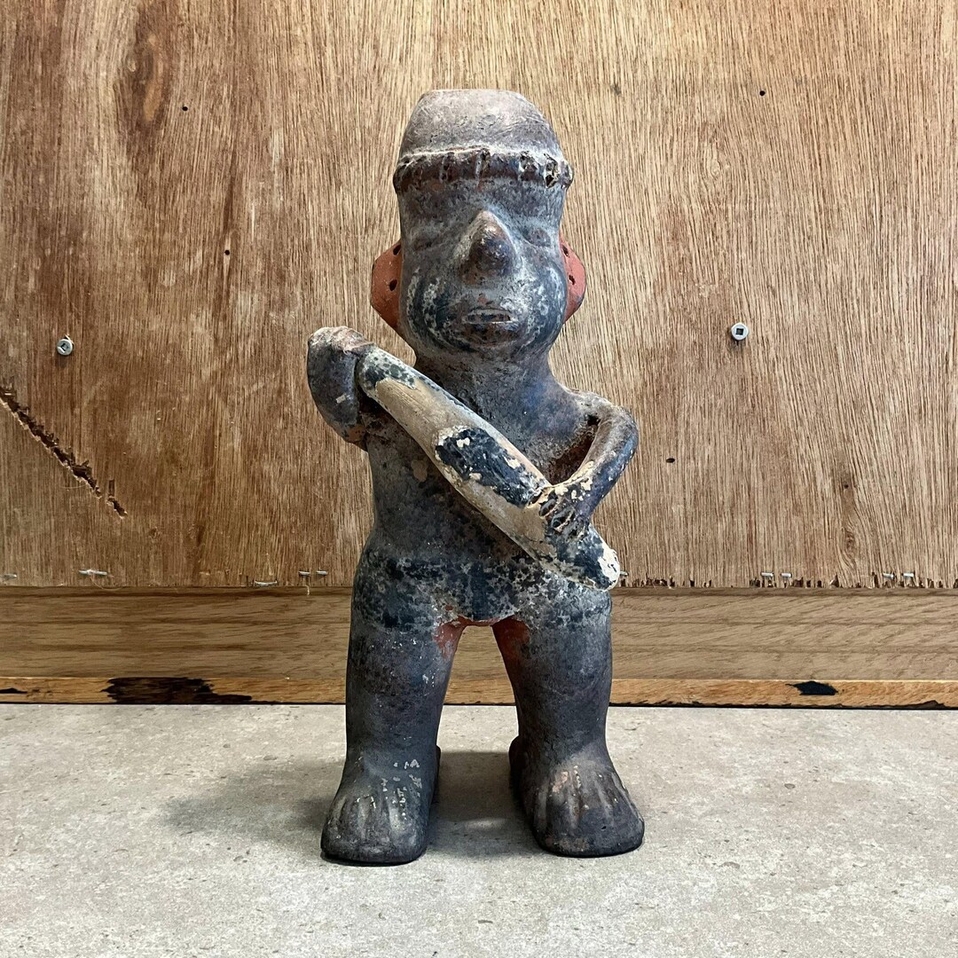 Pre-columbian Figure Maya Aztec Clay Statue Inca Figurine Ancient ...