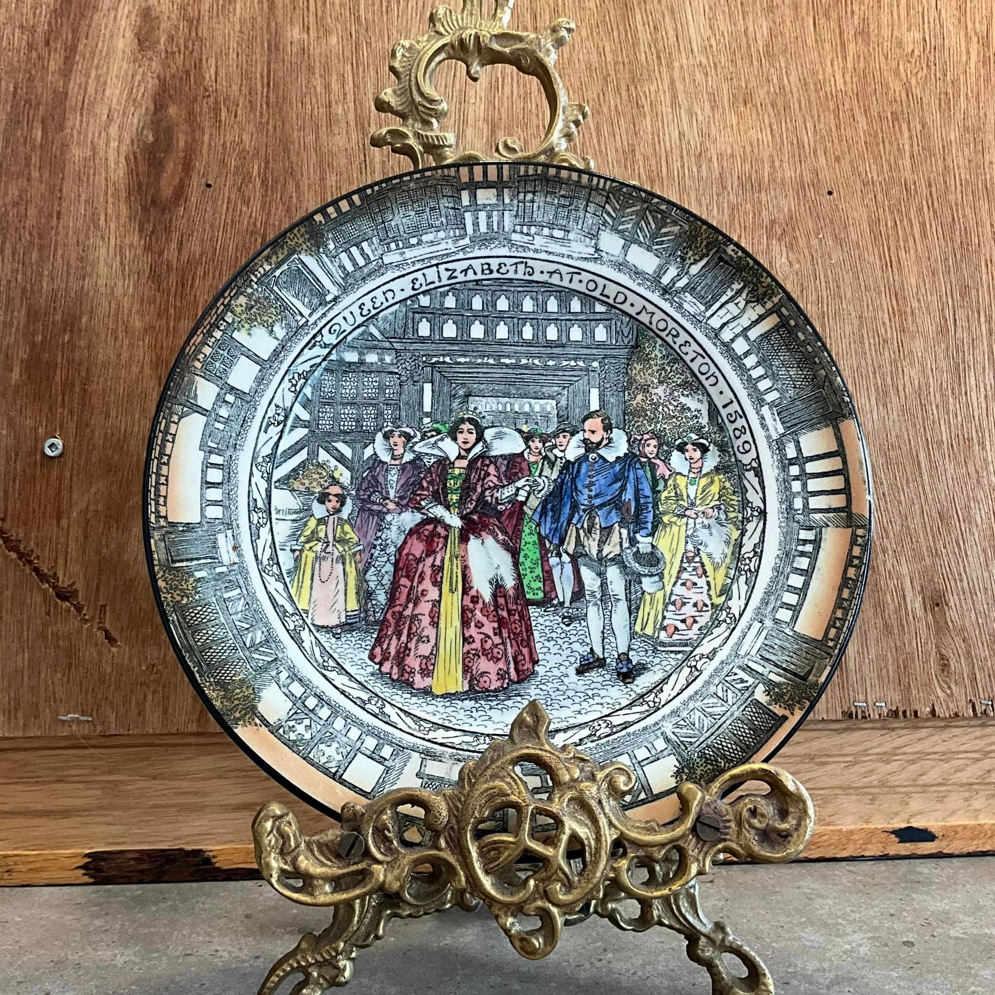 【アンティーク】エリザベス女王・クイーンマザー 記念プレートセット アンティーク】エリザベス女王・クイーンマザー 記念プレートセット