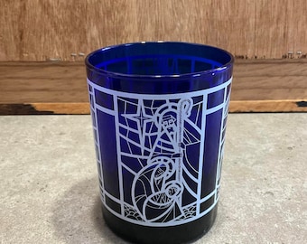 Vintage Cobalt Blue Votive Candle Holder