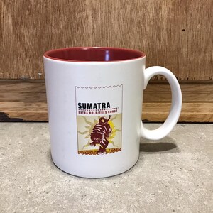 Starbucks Sumatra Stamp Mug, Collector Series Coffee Mug, 4.3" Tall, Starbucks Coffee Company, Coffee Cup, Tea Mug