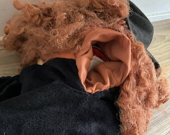 大きなピエロのハンドパペットぬいぐるみ、Folkmanis、高さ24インチ