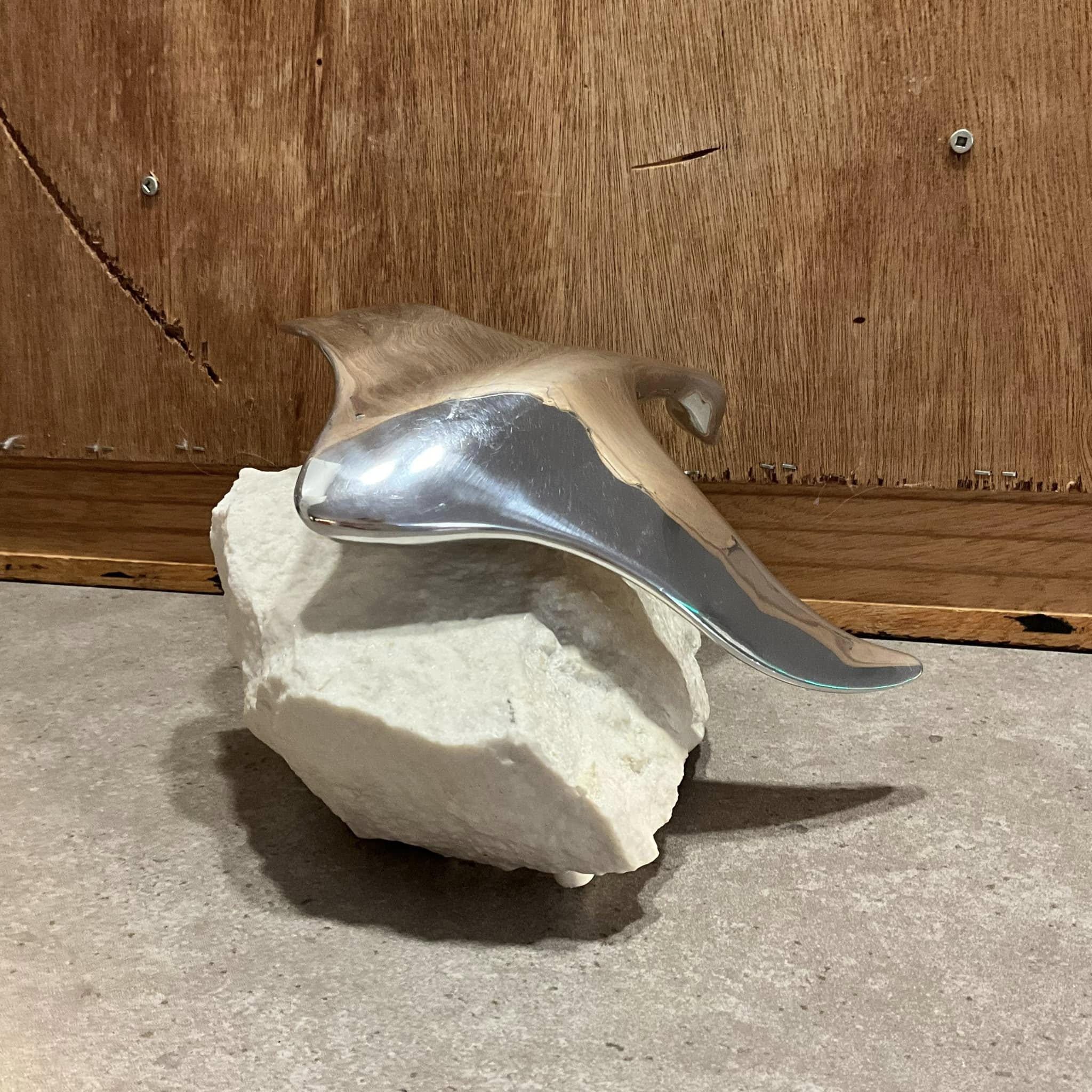 Vintage Hoselton Aluminium Goose Sculpture, Canada Geese