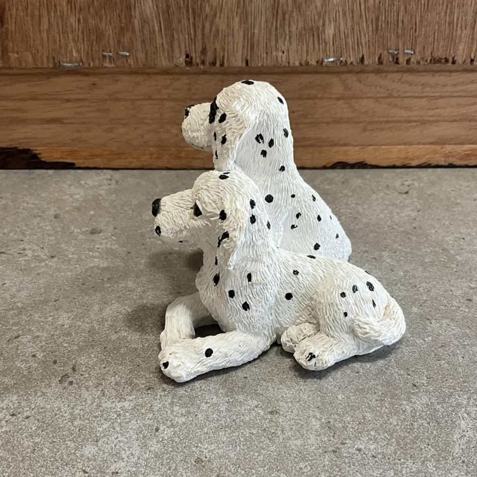ヴィンテージのダルメシアン犬の置物、白黒の斑点、カナダ製 - Etsy 日本