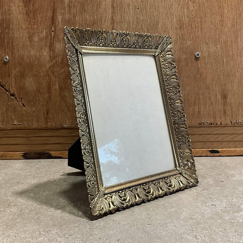 Vintage Ornate Gold Tone Metal Filigree Frame, 5x7 Photo Display - Etsy