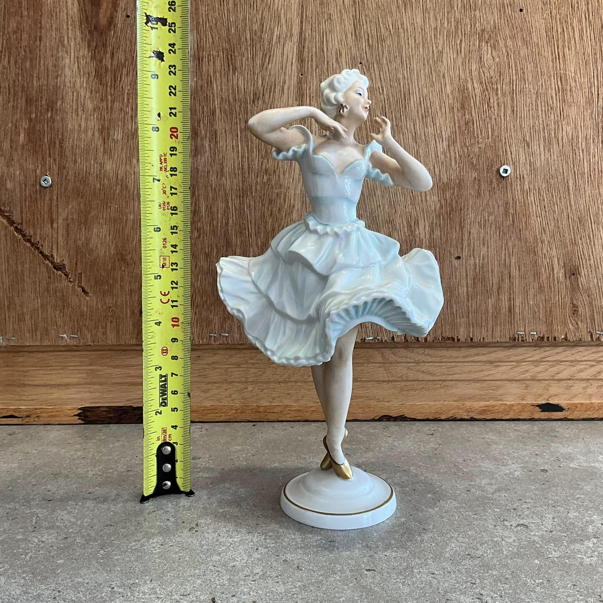 ヴィンテージ Unterweißbach 磁器バレリーナ置物、ドイツ製 - Etsy 日本