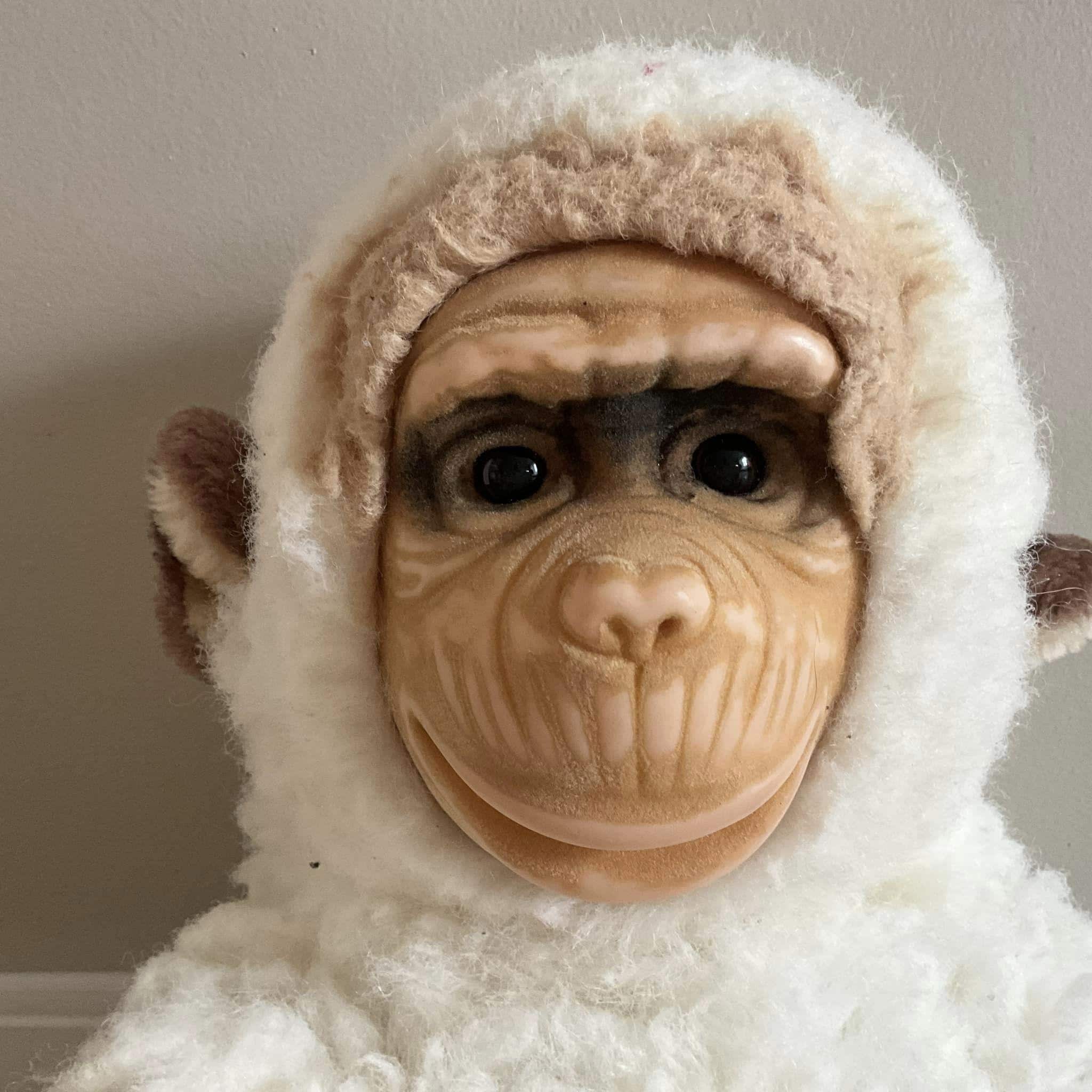 Vintage White Monkey Plush - RARE Stuffed Animals - Etsy