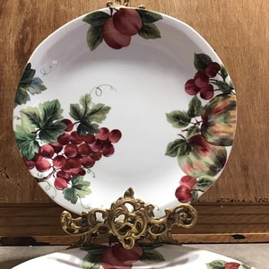 2 Uvas Vintage de Royal Doulton Platos para Cena Hechos en Inglaterra Porcelana fina