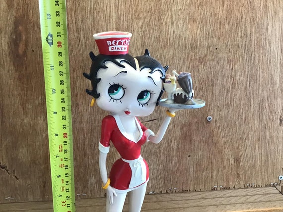 食器 Betty Boop - Betty Boop Betty Boop 3 ft tall Waitress & Hollywood Clock Sign RARE