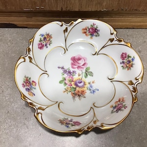 Vintage Henneberg Porzellan Jlmenau Serving Bowl Made in Germany