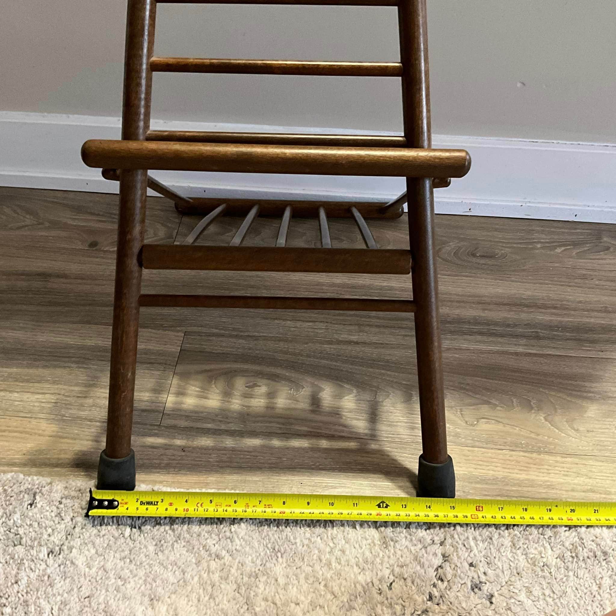アメリカヴィンテージ 靴磨き足置き 脚立 Old Vintage Gout Stool Footrest, Medical Device, Wood