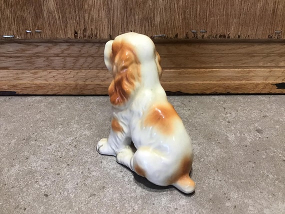 日本製のヴィンテージ陶器製犬コッカースパニエルのコレクター向け動物
