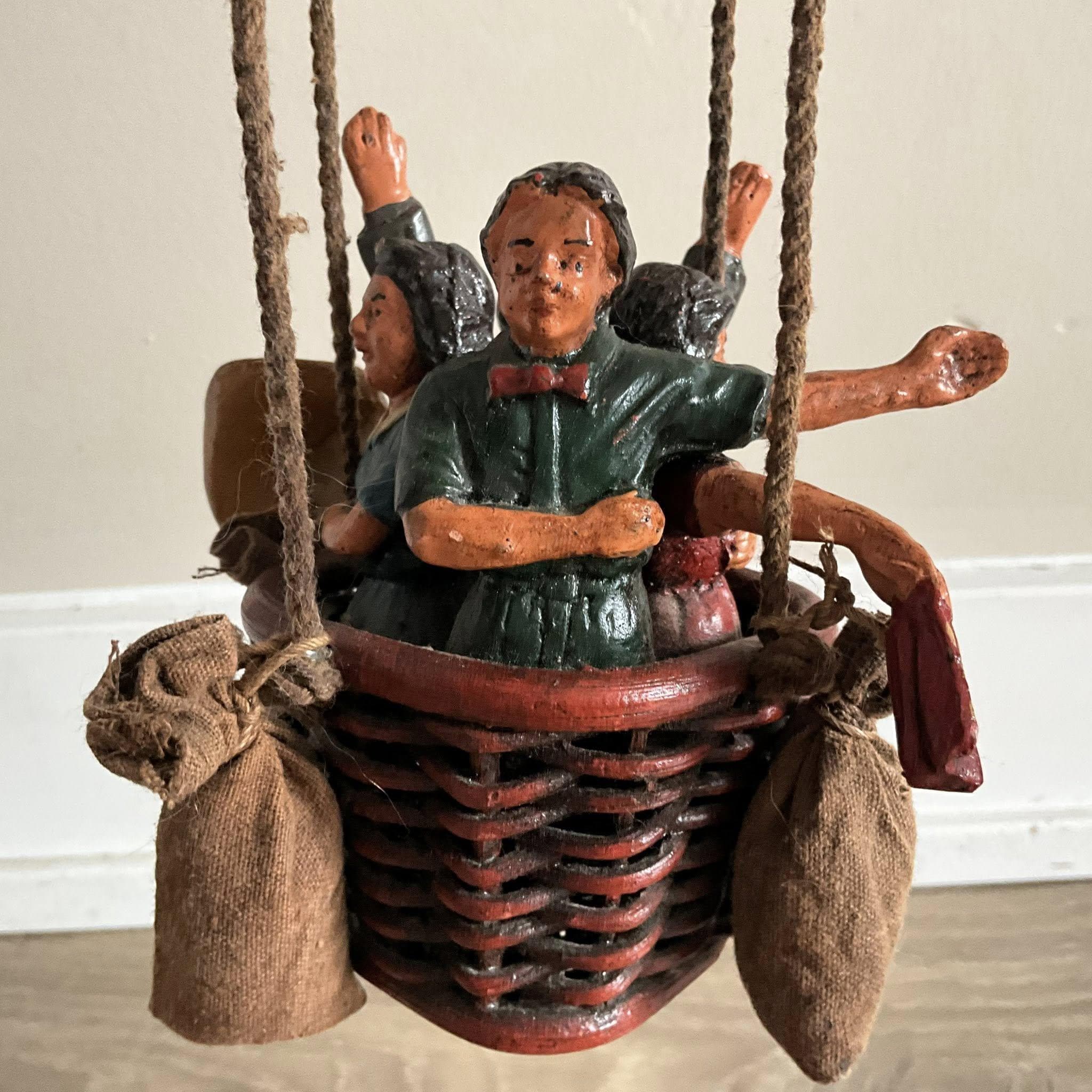 ヴィンテージ樹脂製熱気球オーナメント：吊り下げ式天井装飾 - Etsy 日本