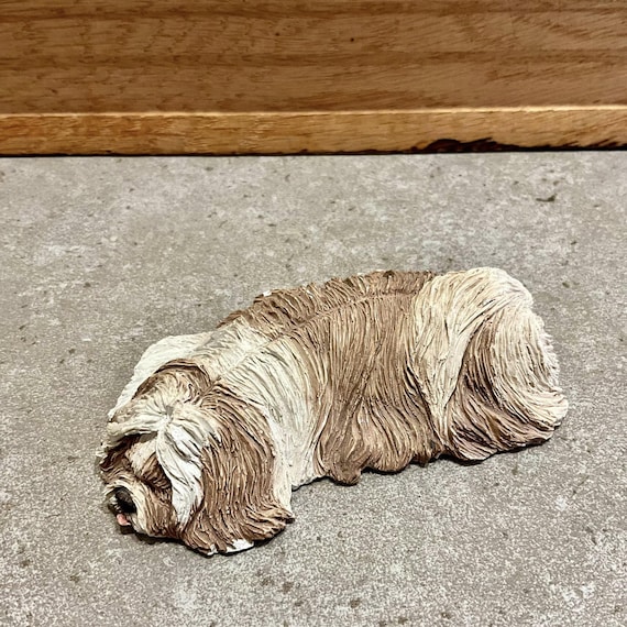 サンディキャスト シーズー犬フィギュア：サンドラ・ブルー