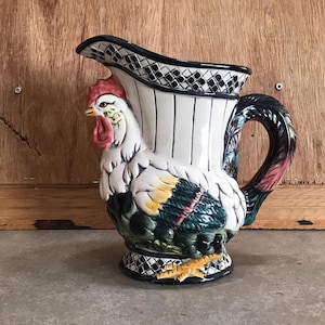 Vintage CBK Ltd Ceramic Rooster Pitcher 1998