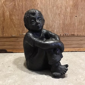 Vintage 1979 Austin Sculptures Little Boy Sculpture Figure Statuette.