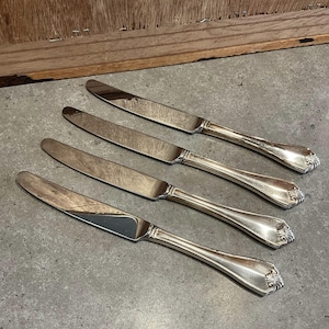 4 Vintage Oneida Stainless Messer