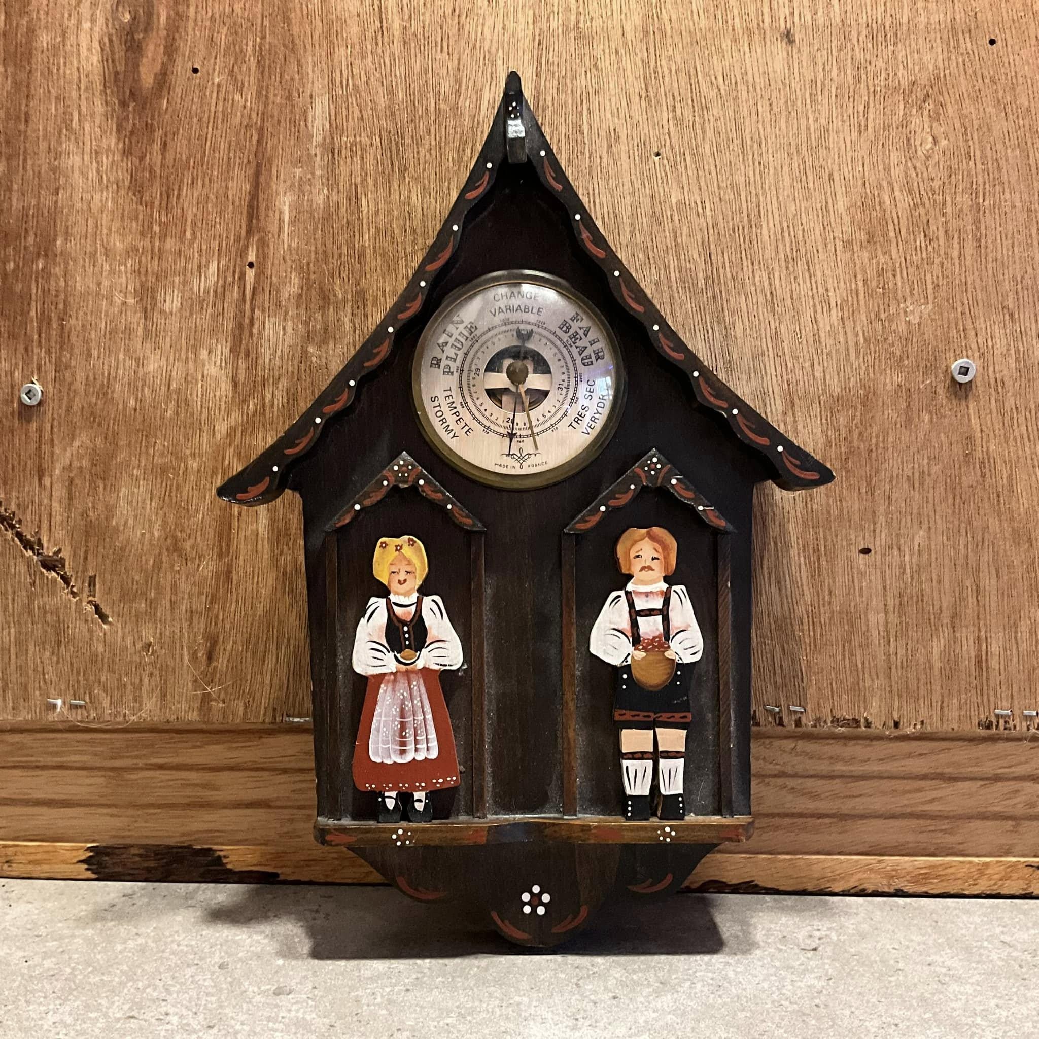 Das Wetterhaus 天気を示す置物 Weather House German Vintage - Etsy