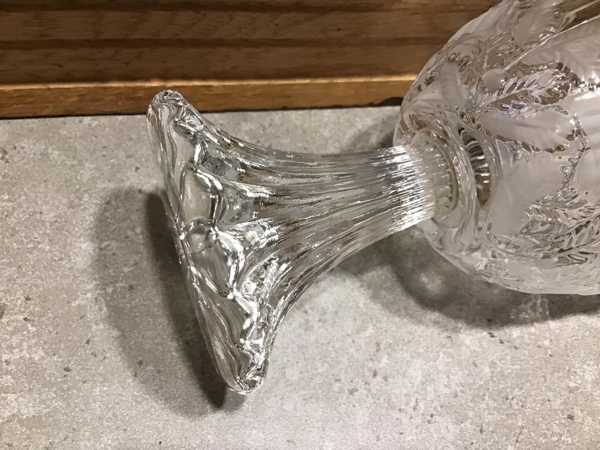 ヴィンテージ ワルサー グラス フロスト キャンドルホルダー 【ドイツ製】 Walther Glas キャンドルホルダー ゴブレット - フロステッド