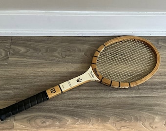 Vintage Wilson Jack Kramer Autograph Wood Tennis Racket