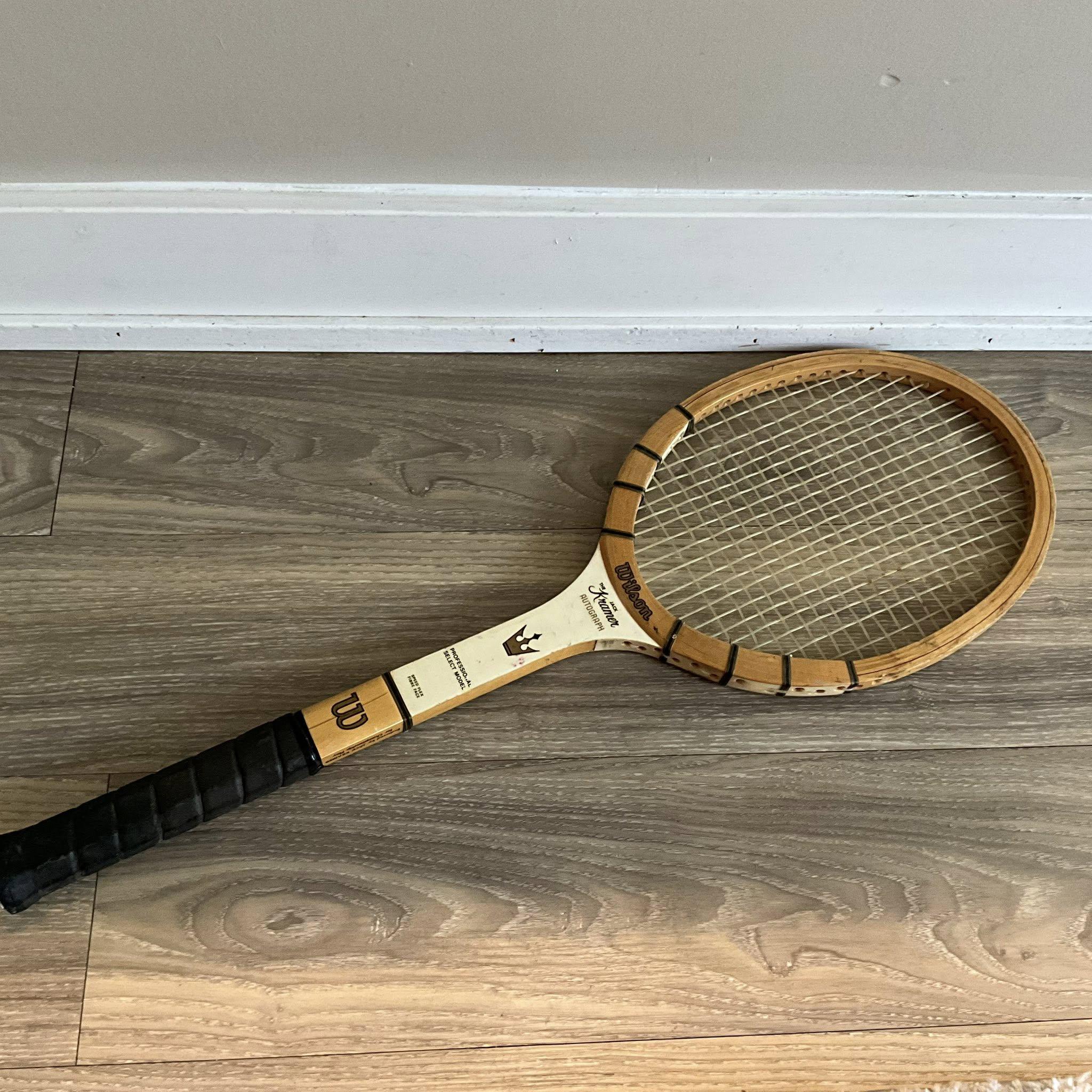 Vintage Wood WILSON Jack Kramer AUTOGRAPH Tennis Racket for