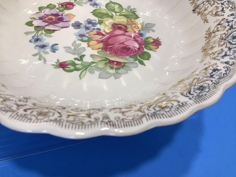 2 Vintage Limoges Plates 22K Gold Trim Serving Plates Made in Etsy