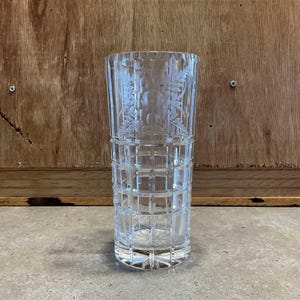 Vintage Cristal Bohemia Blumenvase 20,3 cm hoch, hergestellt in der Tschechoslowakei