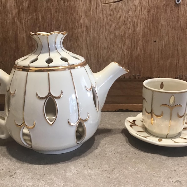 Teapot Candle Holder Etsy