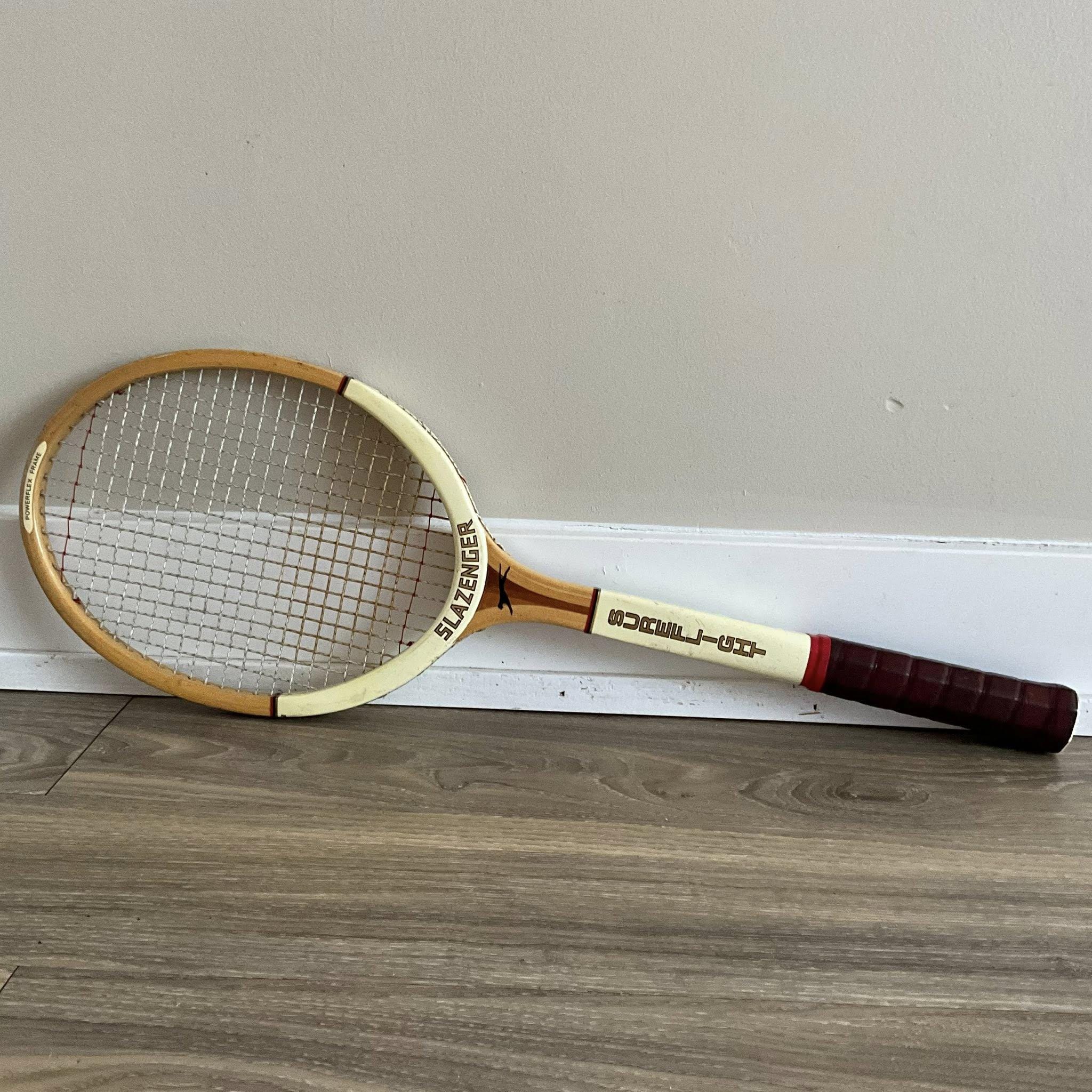 Slazenger Sureflight Powerflex Frame Wood Tennis Racket, Medium 4