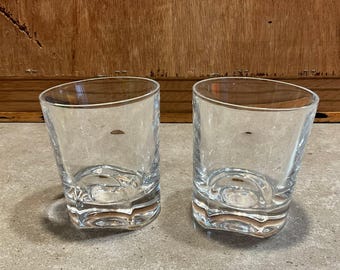 Vintage Bohemia Crystal Whiskey Glasses - Set of 2 Torneo Rocks Glasses - Czech Lead Crystal Double Old Fashioned Tumblers - Barware Gift