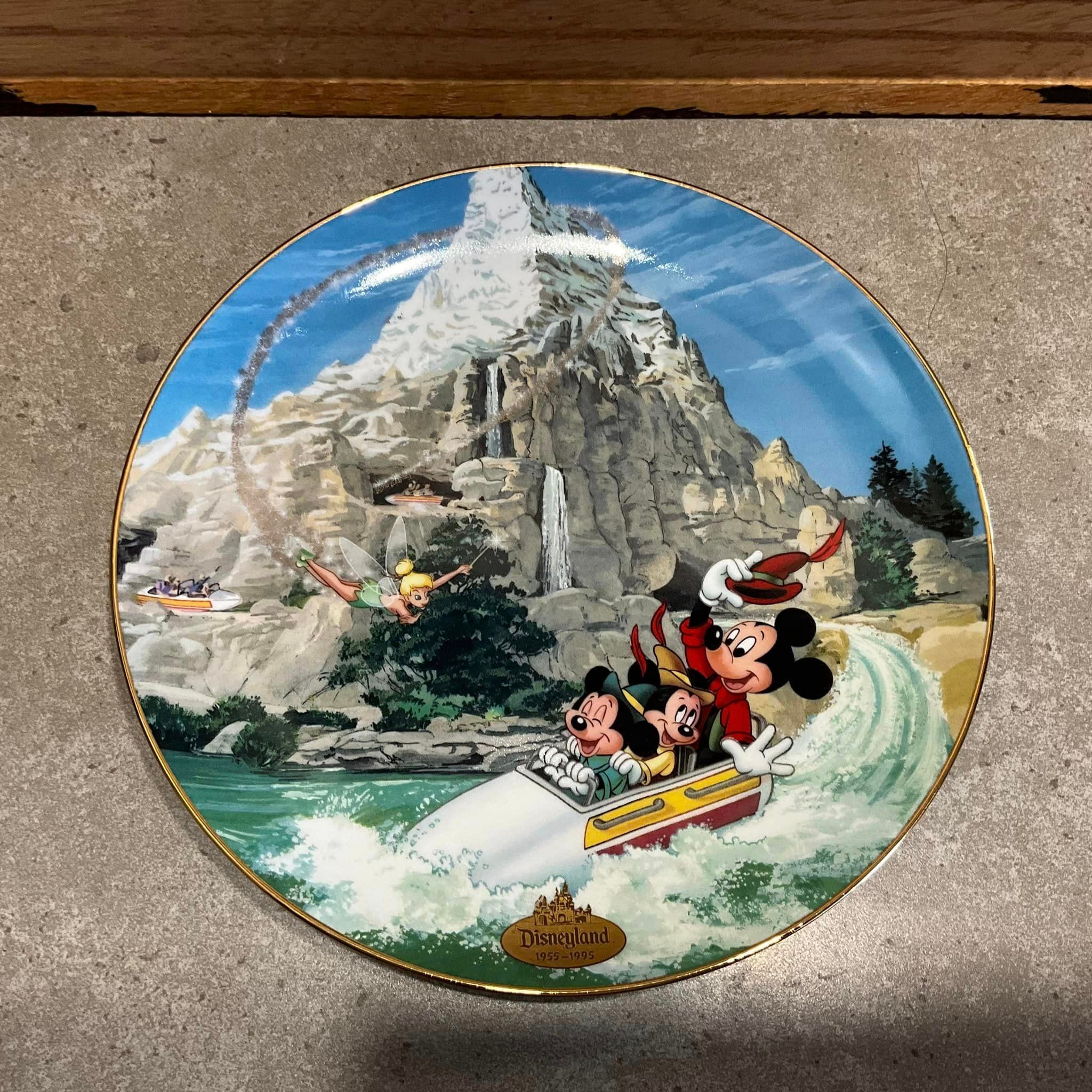 Disneyland 40th Anniversary Plate, Disney - Matterhorn- Bradford