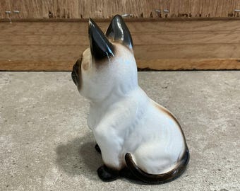 ヴィンテージ陶器製シャム猫の置物 - Etsy 日本