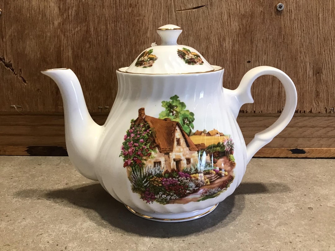 Hayward Warwick Fine Bone China Teapot, Made in England Etsy