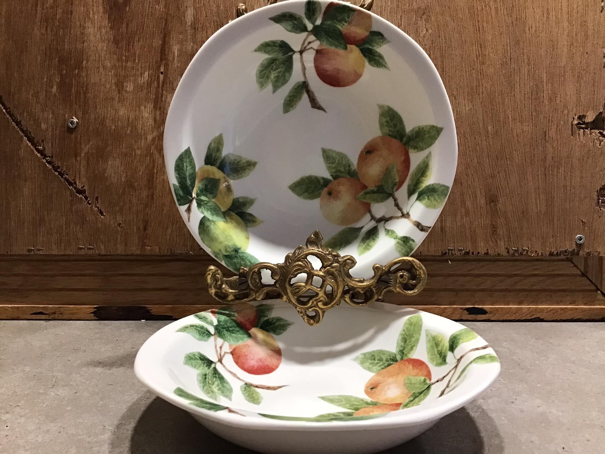 2 Vintage Citrus Grove by Royal Doulton Plates Made in England