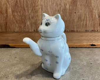 愛らしい猫のフィギュア付きティーポットまたは醤油差し - Etsy 日本
