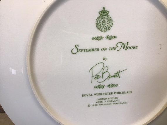 2-1393  WORCESTER プレート Royal Worcester 