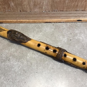 Vintage JAMAICA Flute | Handmade Flute with Face