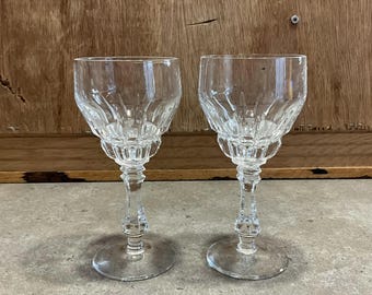 Vintage Schott Zwiesel Crystal Wine Glasses. Marked With Schott